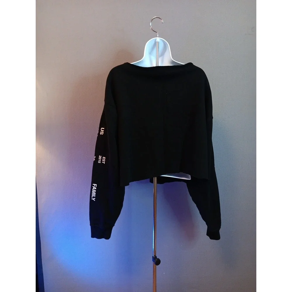 DARC SPORT SHE COLLECTION CROPPED TOP SWEATER Black SIZE Large 498 of 1000 - Picture 4 of 5